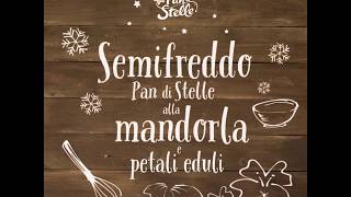 Semifreddo Pan di Stelle alla mandorla con petali eduli [upl. by Peoples613]