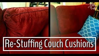 Re Stuffing Couch Cusions [upl. by Apollo]