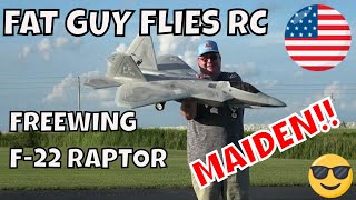 FREEWING F22 RAPTOR 90MM HP MAIDEN by Fat Guy Flies RC [upl. by Mack]