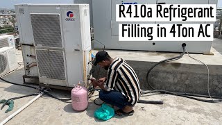 How to Refill R410a Refrigerant Tutorial In UrduHindi [upl. by Chill563]