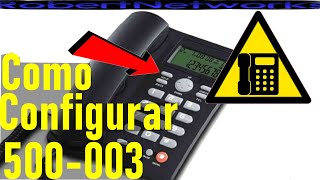 Configurar Telefono Unilínea VZComm 500003 Hora Alarma Fecha Todos Los Menús  RobertNetworks [upl. by Freya]