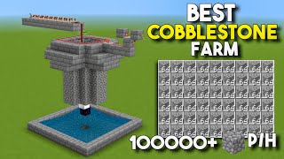 AUTOMATIC COBBLESTONE FARM IN MINECRAFT BEDROCK 120MCPEX BOXCONSOLEPS4NINTENDO [upl. by Htabmas331]