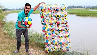 Making a Boat Using Bladder Balls  क्या इस नाव से पानी में तैर सकते हैं Very Surprising Result [upl. by Keriann]