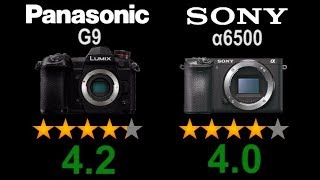 Tech Rating of Panasonic LUMIX G9 vs Sony a6500 [upl. by Guy]