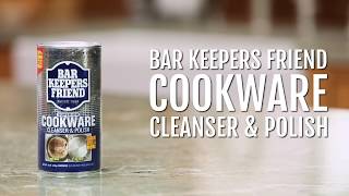 Bar Keepers Friend Cookware Cleanser amp Polish [upl. by Adaval]