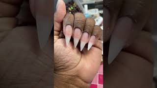 Watch me do stiletto nails shorts nails gelxnailtech [upl. by Amzu542]