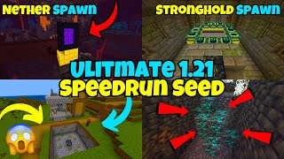 Ultimate Minecraft 121 Bedrock Speedrun Seed [upl. by Welby269]