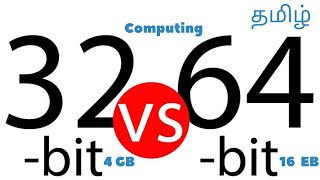 32 bit vs 64 bit  Explained in tamil  தமிழ் [upl. by Acsisnarf113]