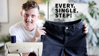 How to Sew Mens Pants [upl. by Gilemette808]