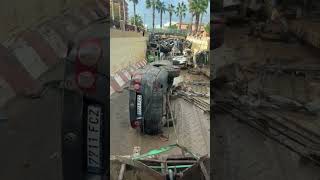 Las grúas han comenzado a retirar los coches atrapados en el túnel de Benetússer [upl. by Trescha212]