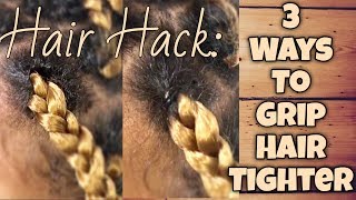 3 Rubberband Methods For a Tighter Grip With Extensions  Hair Hack [upl. by Ednutey]