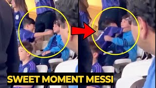 Sweet moment Ciro hugs Mateo Messi after their father scored goal vs Mexico  Football News Today [upl. by Yanad588]