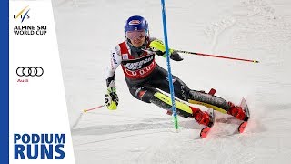 Mikaela Shiffrin  Ladies Slalom  Zagreb  1st place  FIS Alpine [upl. by Aliled228]