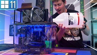 Worlds FIRST Mineral Oil Gaming PC With Windows 11 [upl. by Elsy]