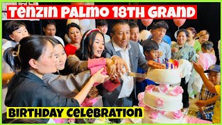 Tenzin palmo 18th grand Birthday Celebration tibetanyoutuber tibetanvlogger [upl. by Mailli417]