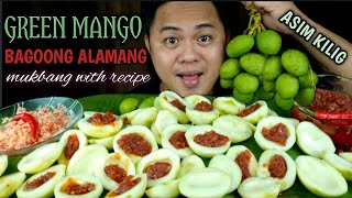 GREEN MANGOBIYAKIN WITH SPICY BAGOONG ALAMANG  COOKING amp MUKBANG  MUKBANG PHILIPPINES [upl. by Godwin]