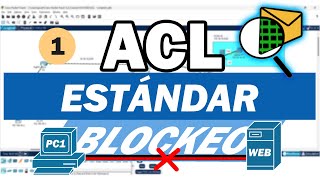 ACL estandar para principiantes  Redes 2  Cisco Packet Tracer [upl. by Anir]