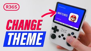 How to change theme on R36S console  CUSTOMIZE DESIGN THEME IN ARKOS [upl. by Winer968]
