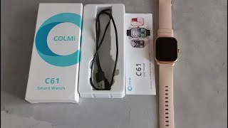 Unboxing COLMi C61 smart watch COLMI [upl. by Hittel]