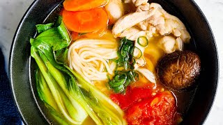 Easy Chinese Chicken Noodle Soup [upl. by Kared796]