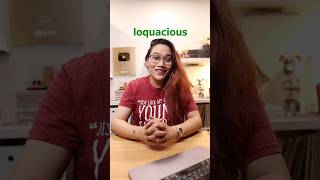 What does LOQUACIOUS mean 🤔 learnwithlyqa english wordoftheday [upl. by Nila954]