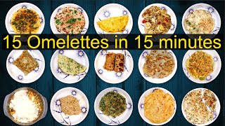 15 Omelette Recipes  Variety Omelette recipes  Different types of omelette recipe  Ramyas Kitchen [upl. by Chery]