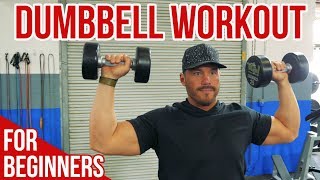 Dumbbell Workout for Beginners 13 Essential Exercises for Total Body Training [upl. by Liva]