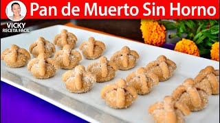 Mini PAN DE MUERTO SIN HORNO  Vicky Receta Facil [upl. by Eisso]