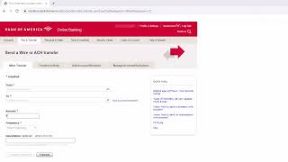 How to Wire Transfer Money on Bank of America [upl. by Choo72]