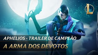 Aphelios a Arma dos Devotos  Trailer de Campeão  League of Legends [upl. by Arsuy]