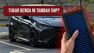 Myvi Facelift Pasang Air Filter Dari Works Engineering [upl. by Sylas]