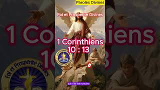 1Corinthiens1013 bible dieu message versetbiblique jeuschrist psaumes prospérité protection [upl. by Andeee]