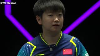 WTT 2024 Macau Champions League Sun Yingsha vs Tian Zhixi Five Best Balls Appreciationtabletennis [upl. by Einrae58]