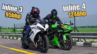 2025 Daytona 660 vs Mighty ZX6R  FASTEST 600 [upl. by Ahsilrac]