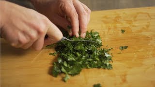 How to Chop Parsley Learn the Best Way to Finely Chop Fresh Parsley Leaves  Fiskars [upl. by Maram]