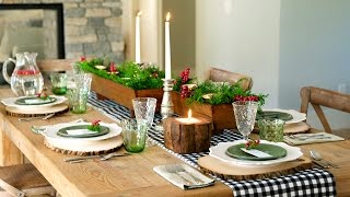 How to Set a Rustic Holiday Table [upl. by Floris626]