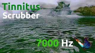 7000 Hz Tinnitus Scrubber  Pink Noise and Watersound fast Tinnitus relief [upl. by Grae340]