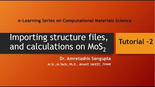 MoS2 bandstructure calculation with Quantum ESPRESSOBURAI GUI [upl. by Grae]