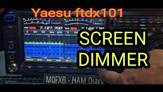 Yaesu FTdx101D  Screen Dimmer [upl. by Nwahser]