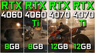 RTX 4060 vs RTX 4060 Ti vs RTX 4070 vs RTX 4070 Ti  Test in 14 Games  How Big The Difference is [upl. by Daeriam]