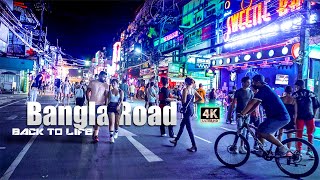 Bangla Road  December 9 2021  Patong Beach  Phuket 4K Full Tour [upl. by Parthinia]