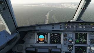 Msfs2020  Fenix A320  Gusty Approach into FRAEDDF [upl. by Nosiaj]