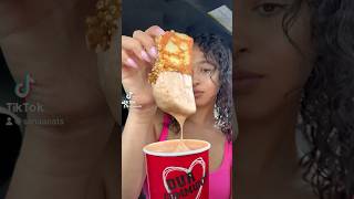 yum mukbang asmr food eatingshow notalking canes raisingcanes [upl. by Crispa]