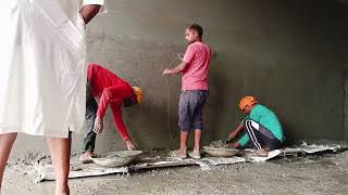 प्लास्टर करने का आसान तरीका सिखीए How to plaster nine inch brick wall [upl. by Nylyaj]