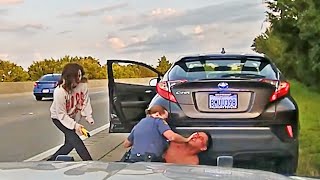 Arkansas Trooper Fires Weapon After Driver Attacks Her During Traffic Stop [upl. by Elyc]