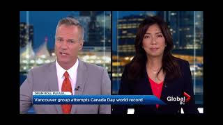 Global News Hour At 6 BC  20210701 Vancouver group attempts virtual drumming world record [upl. by Sauer935]