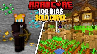 SOBREVIVI 100 DIAS en un MUNDO DE SOLO CUEVAS en Minecraft Hardcore [upl. by Kimmy]