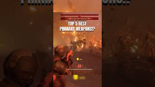 TOP 5 BEST Primary Weapons for Bugs Helldivers 2 [upl. by Gausman]