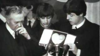 The Beatles receive a Variety Club Award [upl. by Anilra385]