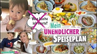 Mein unendlicher Speiseplan 😋🍴  Das komplette Konzept 🙌🏼 mamiblock [upl. by Etterb]